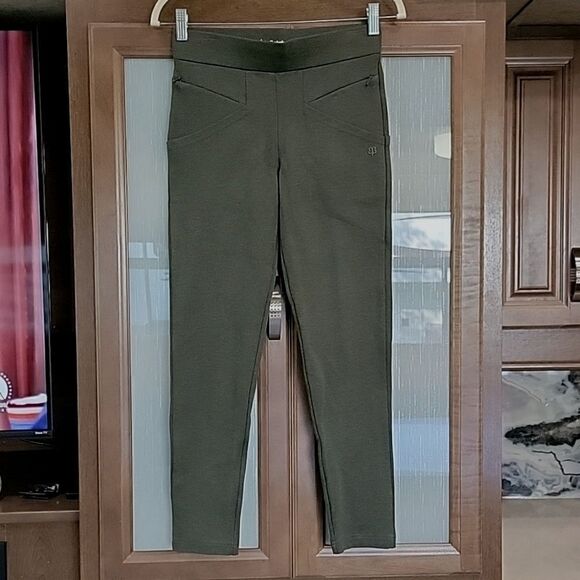 Betabrand Journey Olive Green Slimming Skinny Leg Pants - XS Petite - Picture 2 of 16
